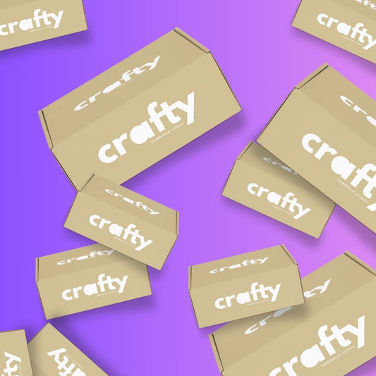 Caixas de encomendas com o logótipo da Crafty