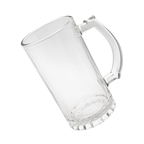 Caneca de cerveja personalizada inclinada